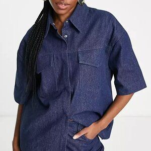 4th & Reckless Florens Denim Shirt Indigo